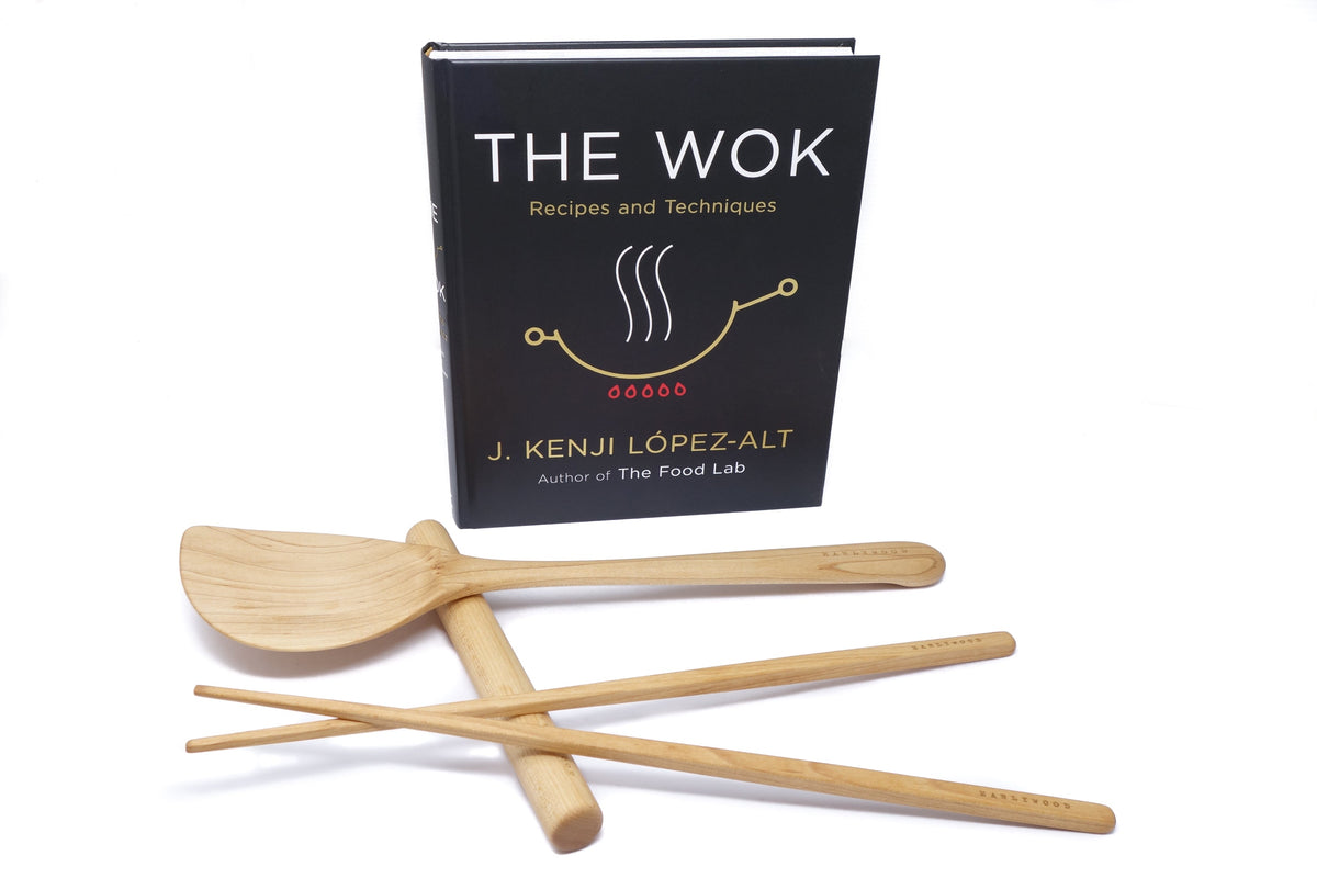 Wooden Wok, Chopstick & Dumpling Rolling Set — product view 5