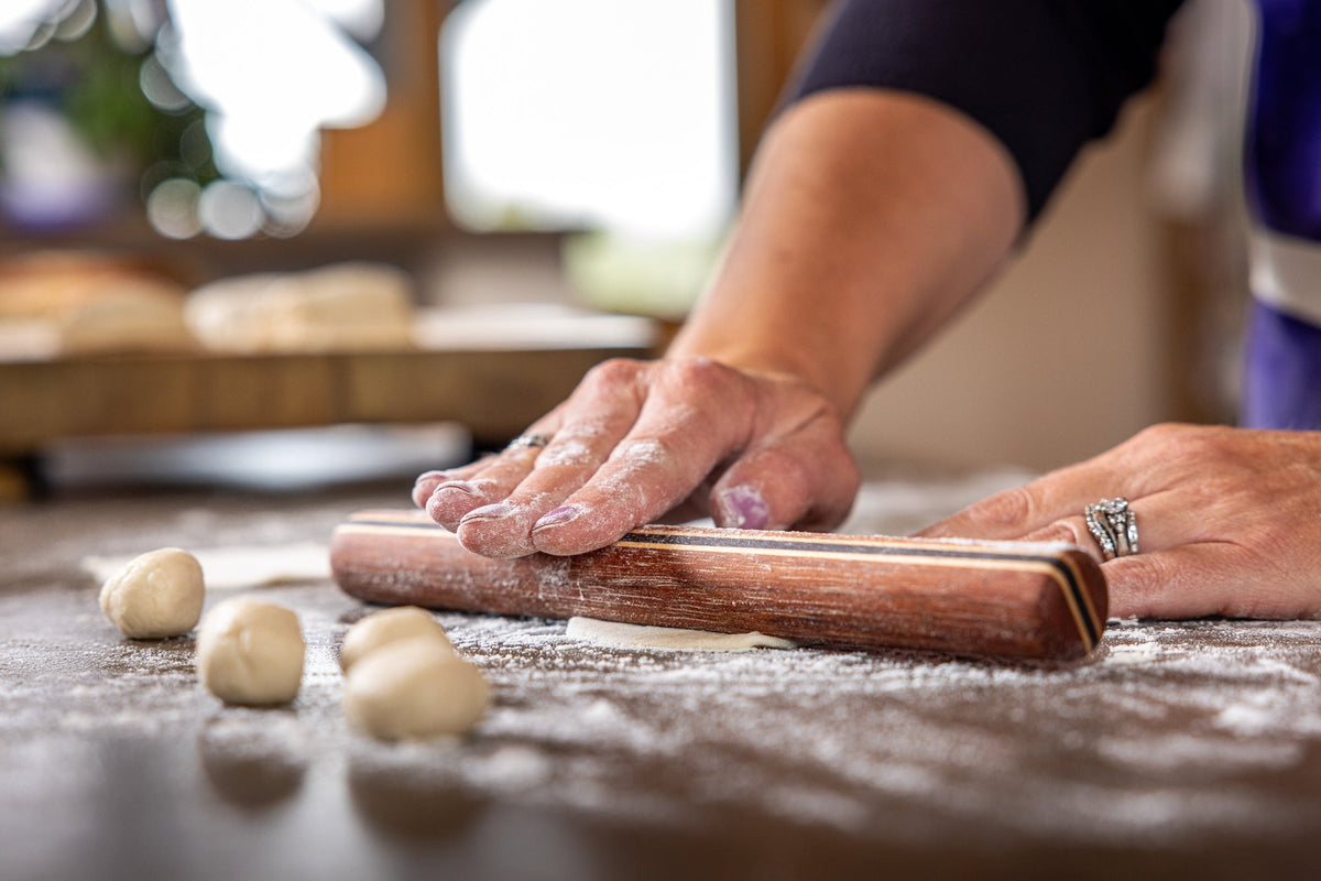 Wooden Wok, Chopstick & Dumpling Rolling Set — product view 13