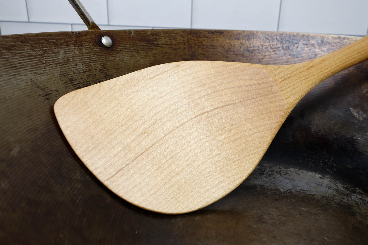 Curved Maple Wok Spatula — Right or Left Hand — product view 4