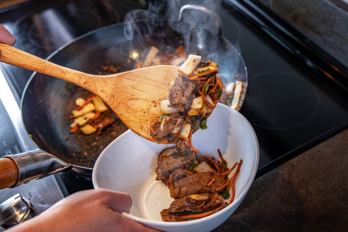 Curved Maple Wok Spatula — Right or Left Hand — product view 11