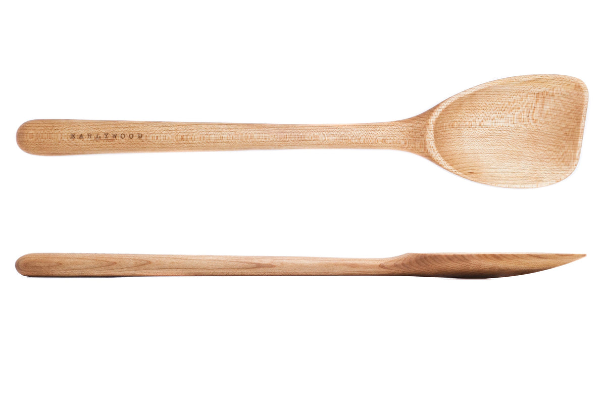 Flat-Front Maple Scraping Spoon — product view 2