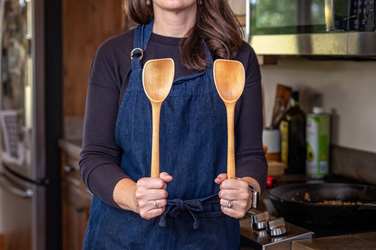 Flat-Front Maple Scraping Spoon — product view 10