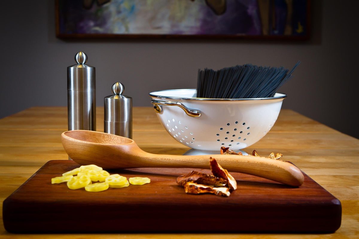 Wooden Table Servers — Ladle & Two Spoons — product view 8