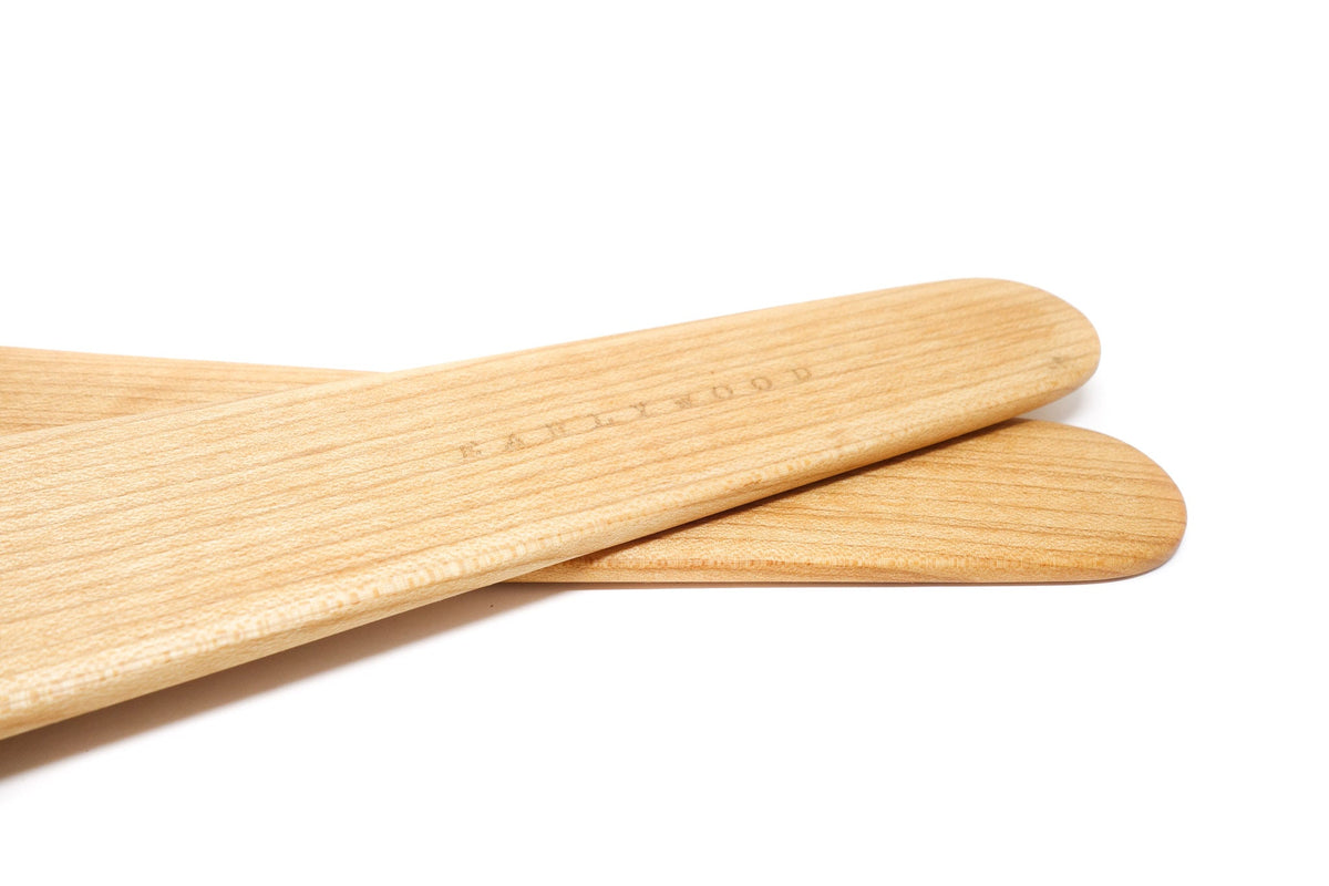Long Maple Salad Serving Forks — Pair — product view 5
