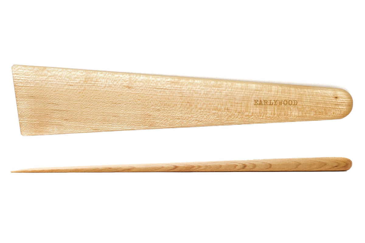 Wide Wooden Pan Scraper — 33 cm — product view 2