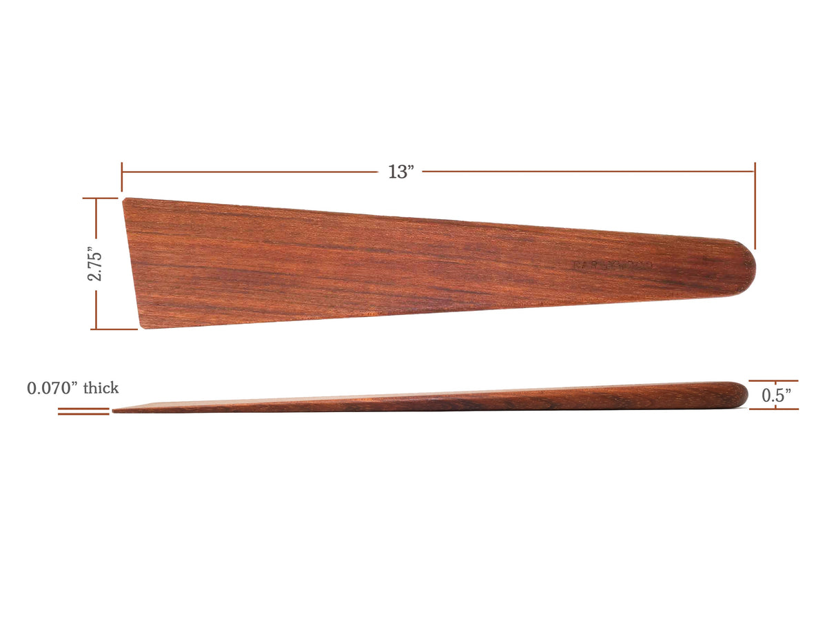 Wide Wooden Pan Scraper — 33 cm — product view 4