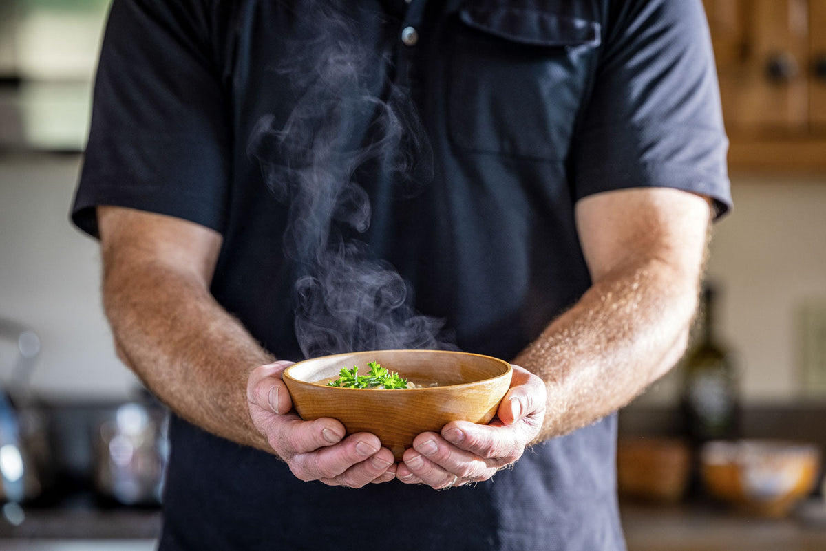 Medium Maple Serving Bowl & Small Bowls Set — product view 6