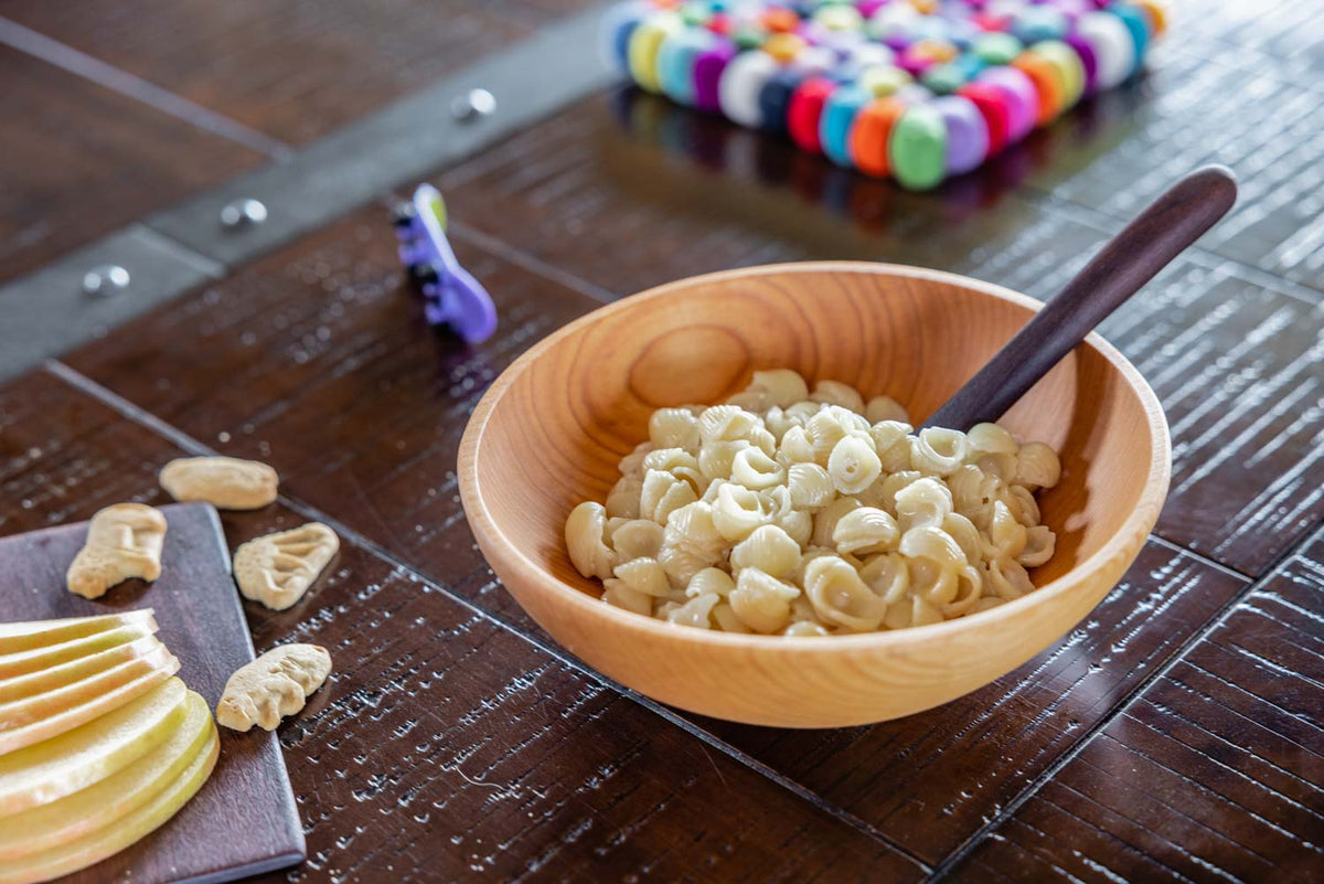 Small Maple Bowl & Rounded-Handle Spoon Set — product view 6