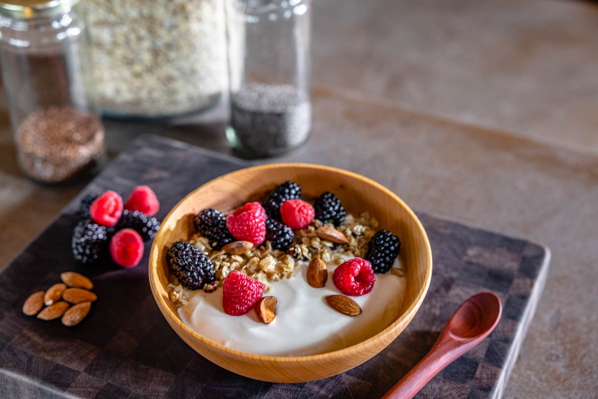 Small Maple Bowl & Rounded-Handle Spoon Set — product view 7