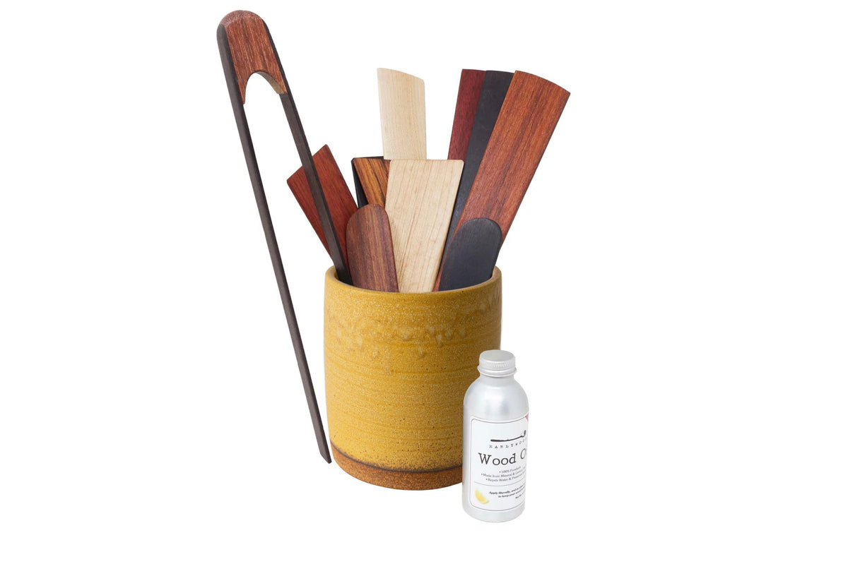 Everyday Wooden Tool Bundle with Optional Crock — product view 3