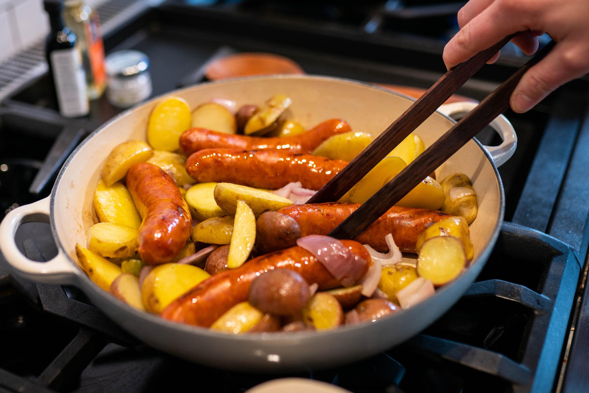 Long Wooden Cooking & Serving Tongs — product view 8