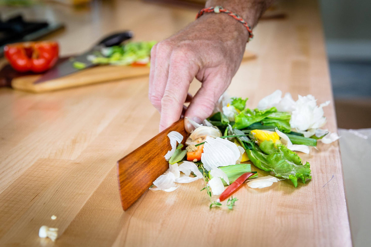 Mixed-Hardwood Flat Spatulas — Set of Four — product view 7