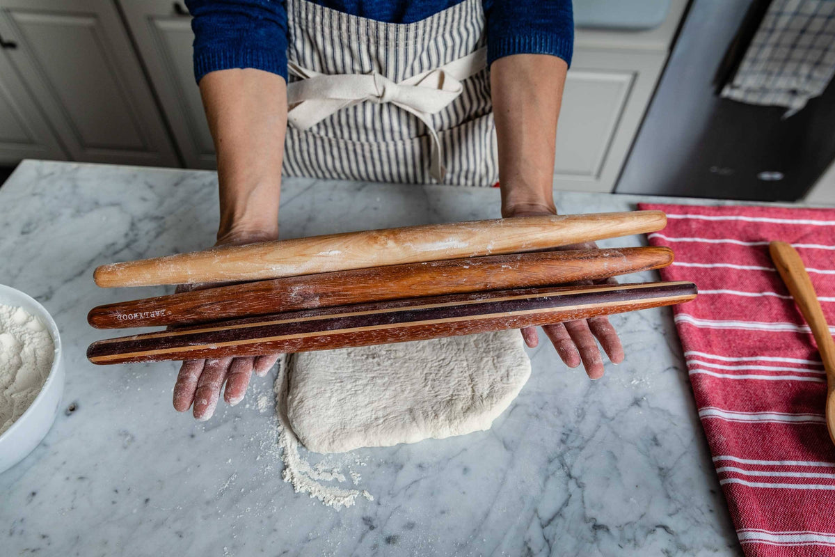 Tapered French-Style Wooden Rolling Pin — product view 4