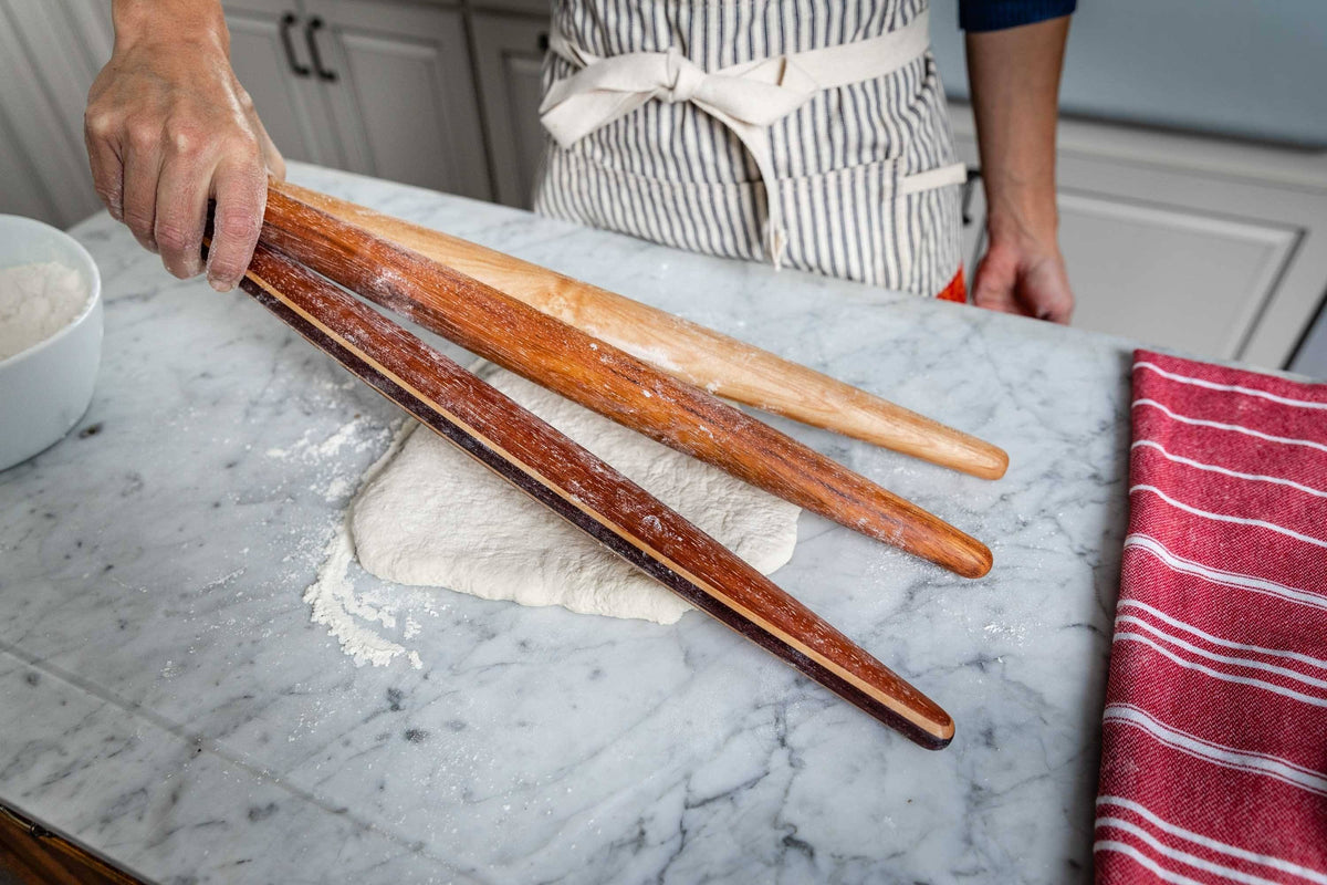 Tapered French-Style Wooden Rolling Pin — product view 6
