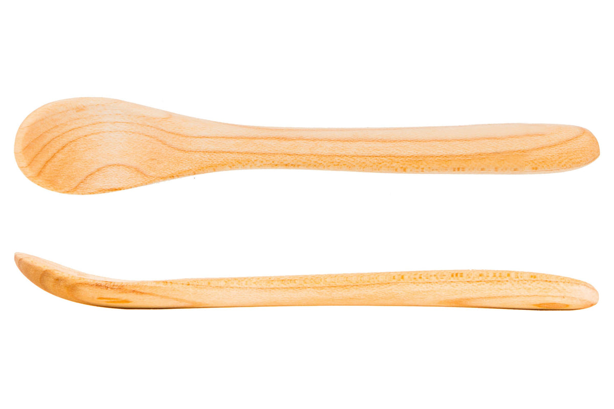 Narrow Wooden Feeding Spoon — 15 cm — product view 2