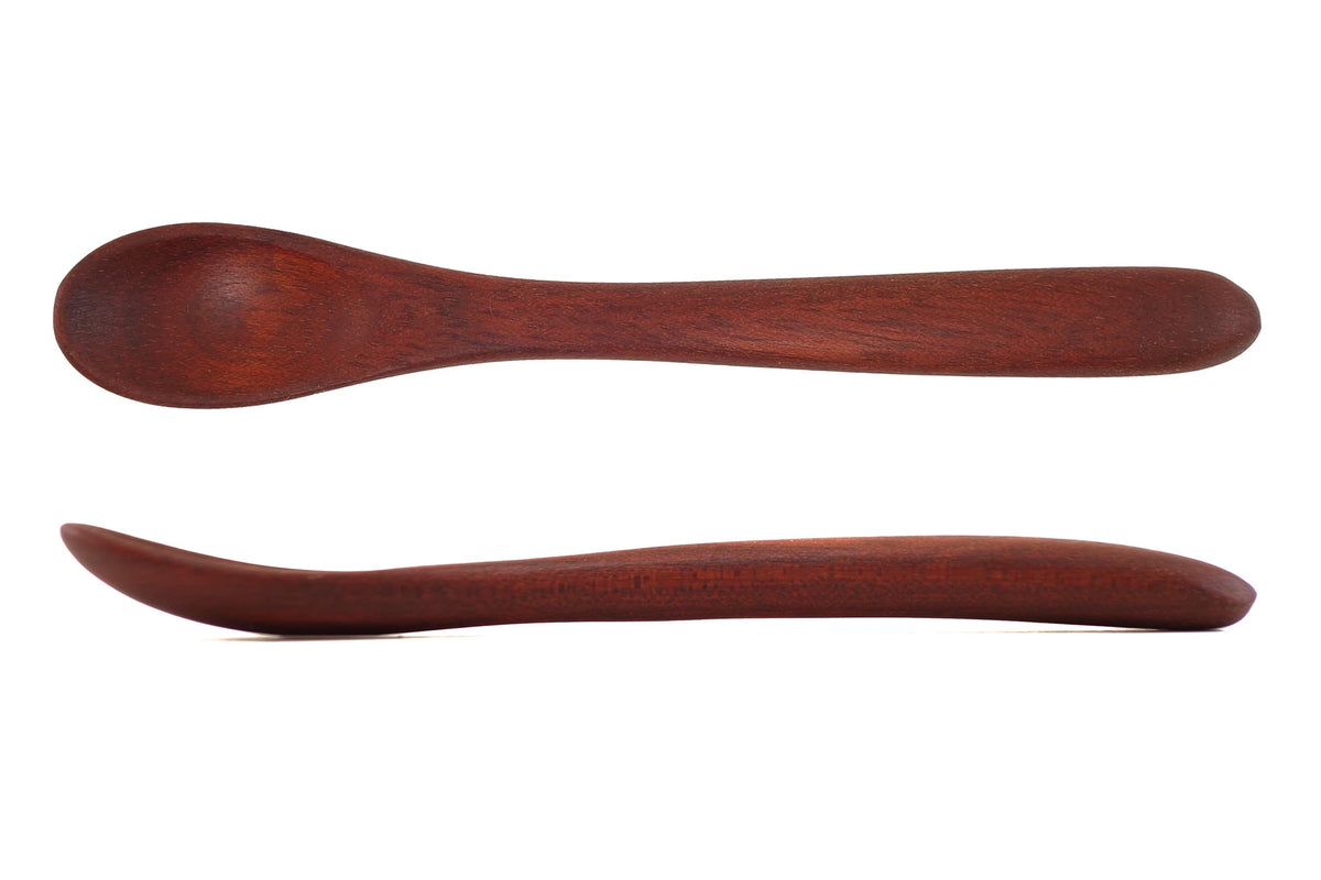 Narrow Wooden Feeding Spoon — 15 cm — product view 3