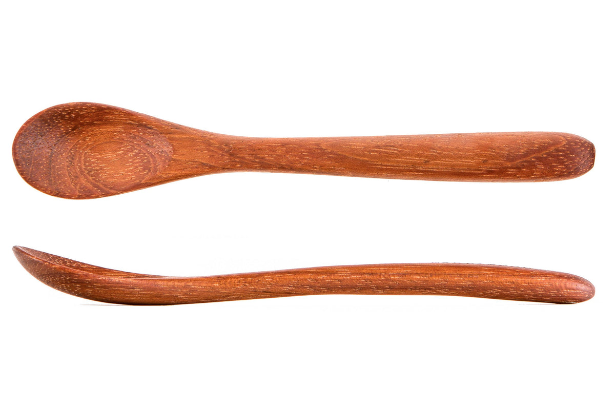 Rounded-Grip Wooden Toddler Spoon — 18 cm — product view 3