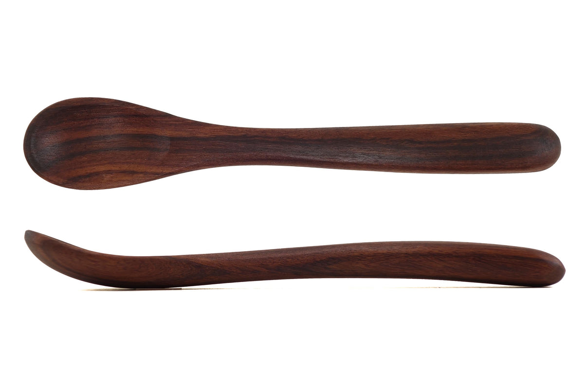Rounded-Grip Wooden Toddler Spoon — 18 cm — product view 2