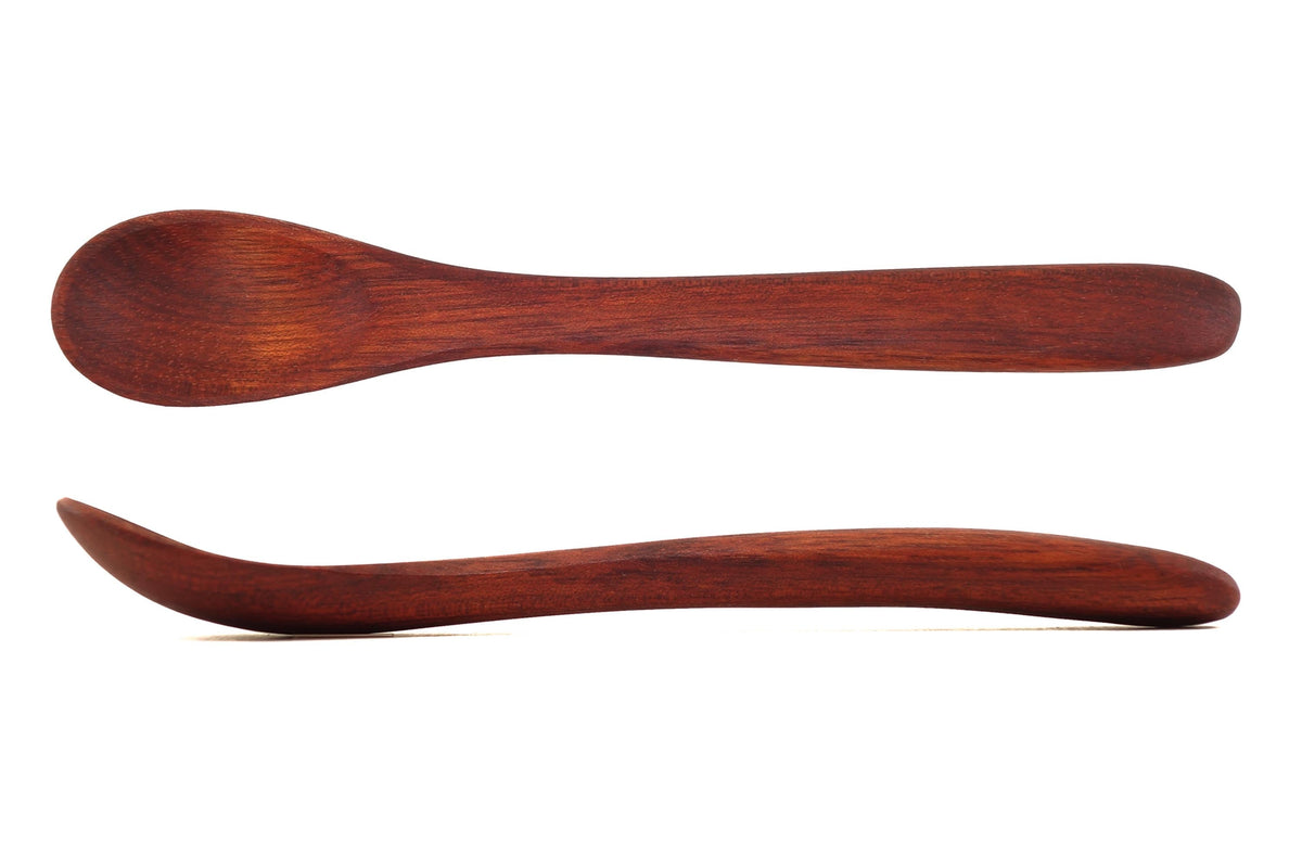 Rounded-Grip Wooden Toddler Spoon — 18 cm — product view 4