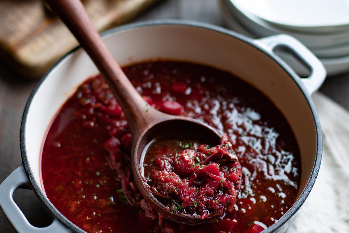 Deep Wooden Soup & Stew Ladle — product view 5