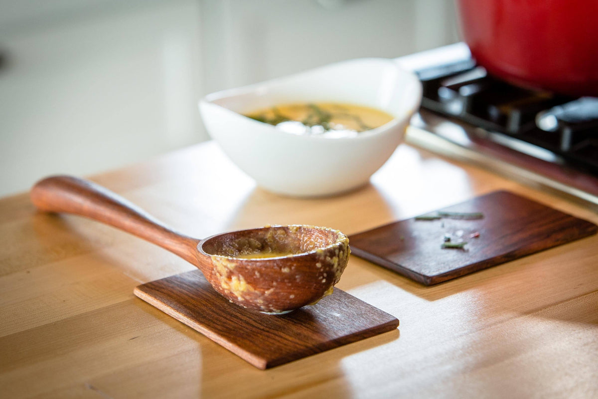 Deep Wooden Soup & Stew Ladle — product view 8
