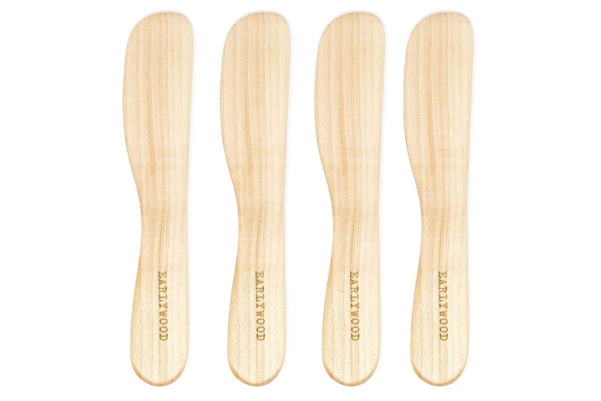 Wooden Butter & Condiment Spreaders — Set of Four — product view 4