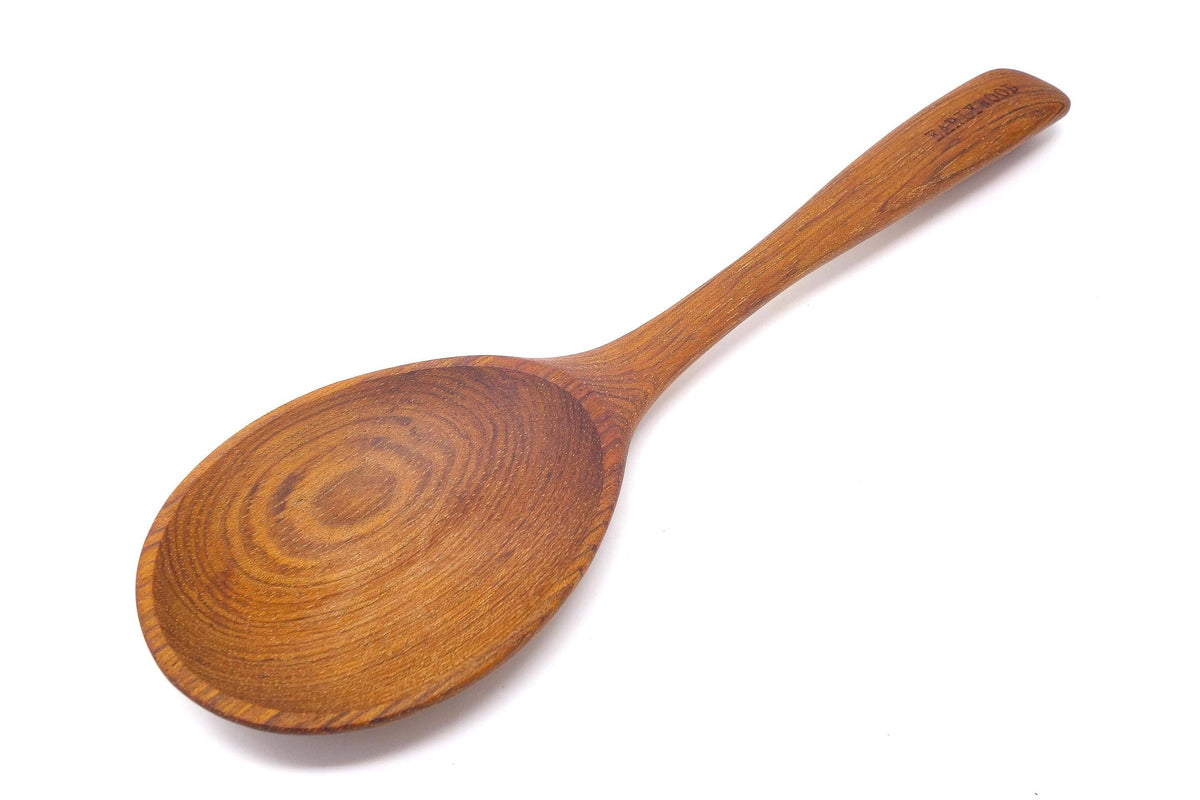 Broad-Bowl Wooden Serving Spoon — product view 2