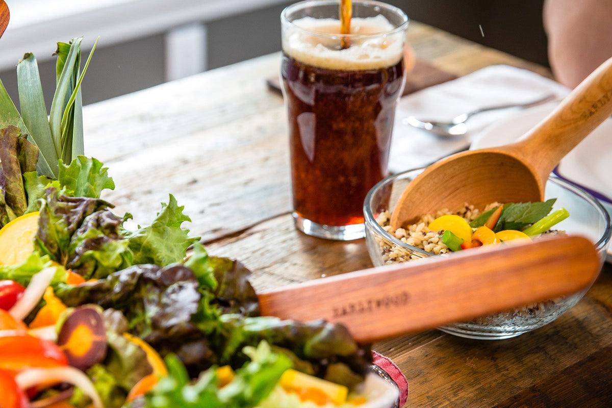 Compact Wooden Side-Dish Serving Spoon — product view 3