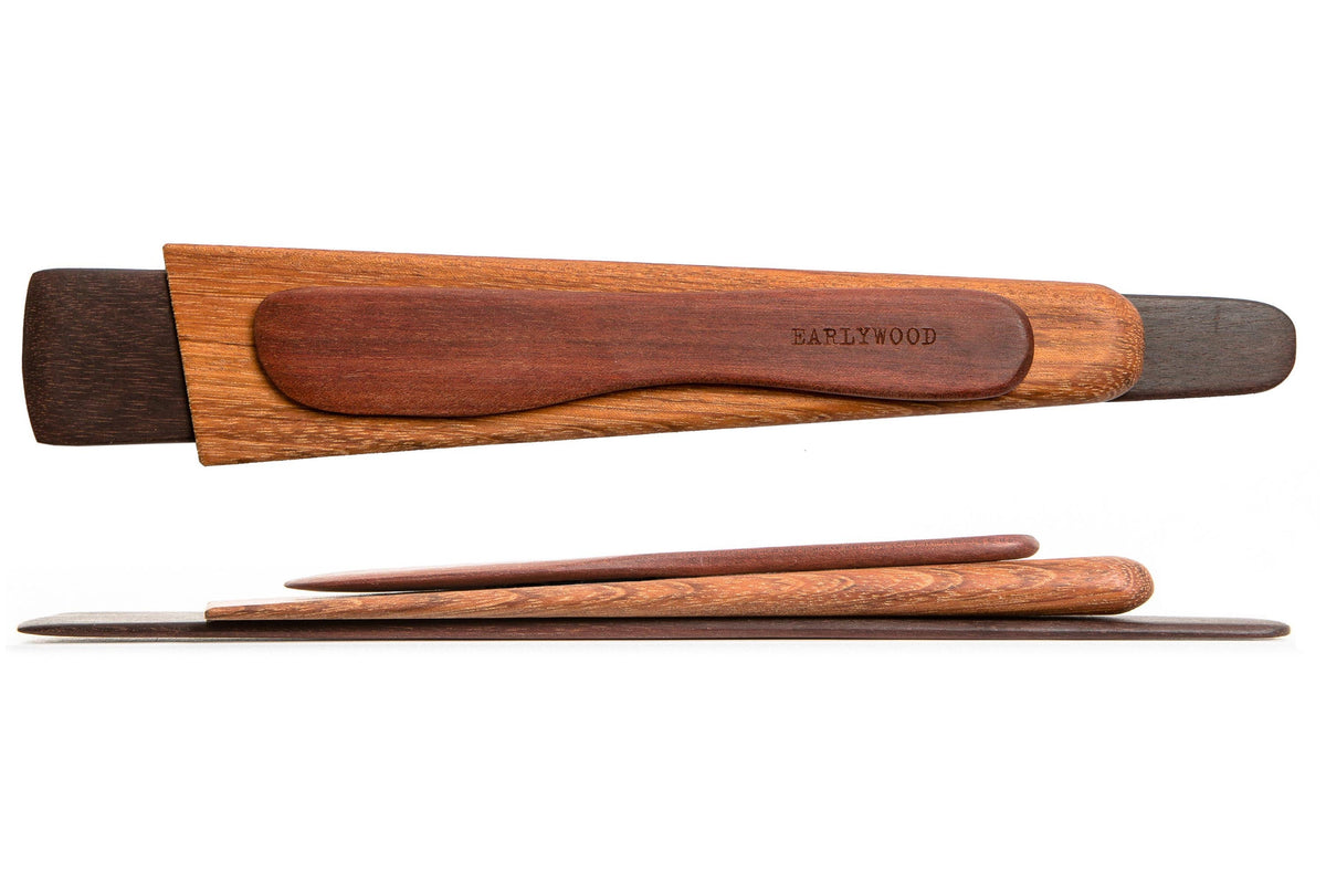 Wooden Spatula, Scraper & Spreader — Three-Piece Set — product view 3