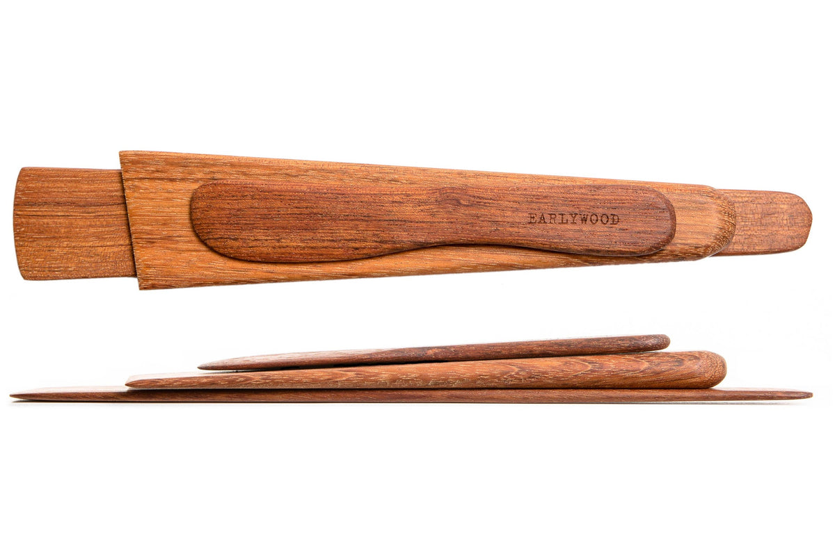 Wooden Spatula, Scraper & Spreader — Three-Piece Set — product view 5
