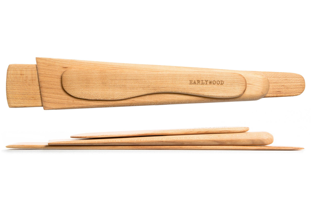 Wooden Spatula, Scraper & Spreader — Three-Piece Set — product view 6