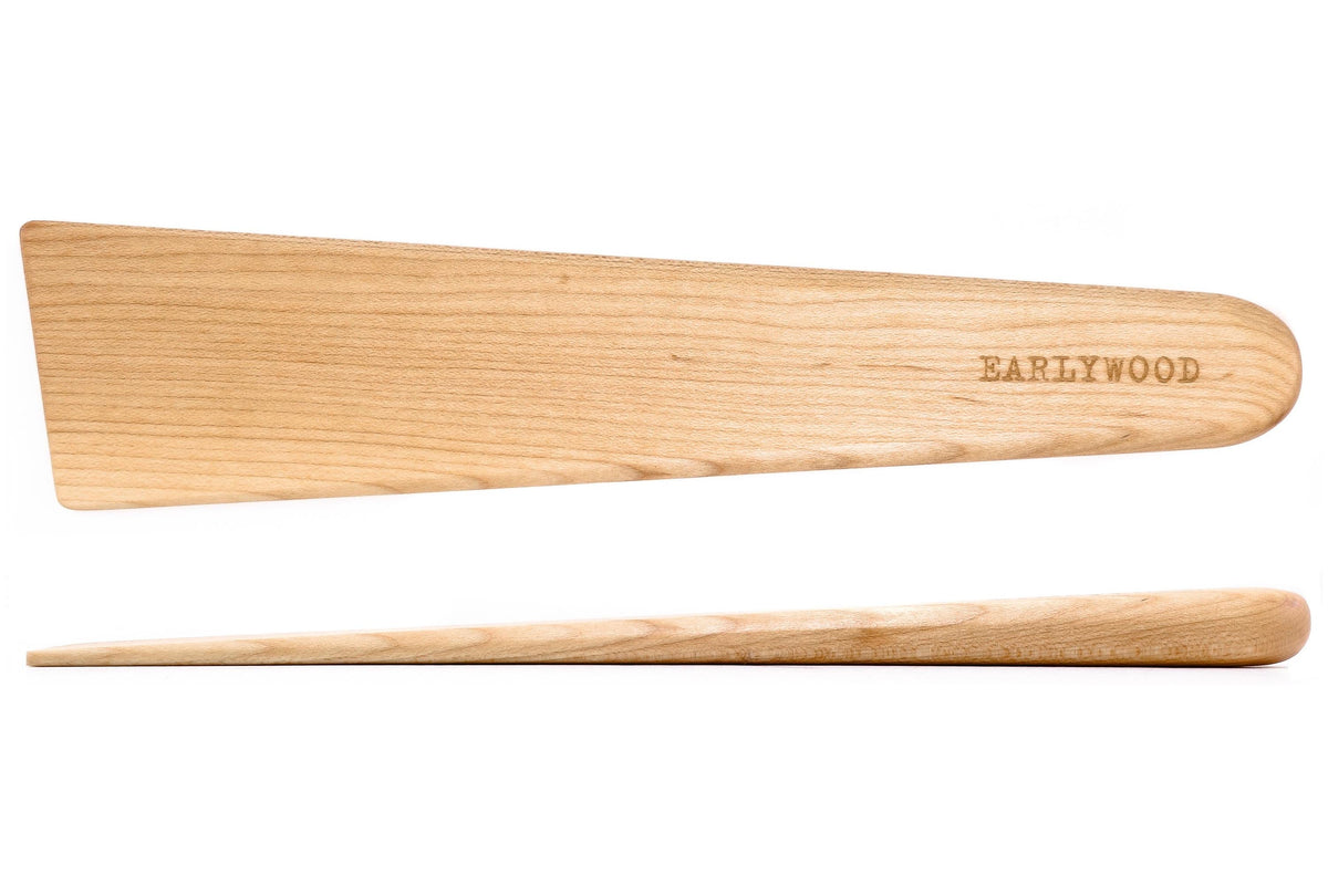 Angled Wooden Skillet Scraper — 25 cm — product view 3