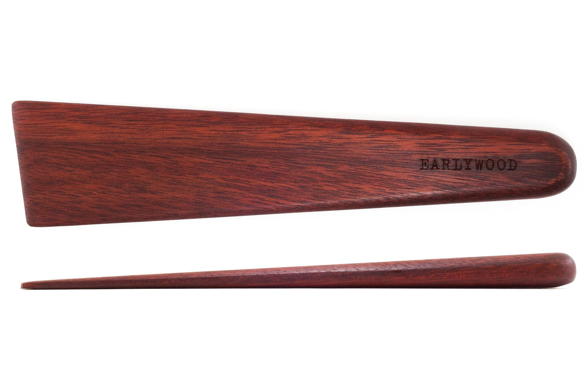Angled Wooden Skillet Scraper — 25 cm — product view 4