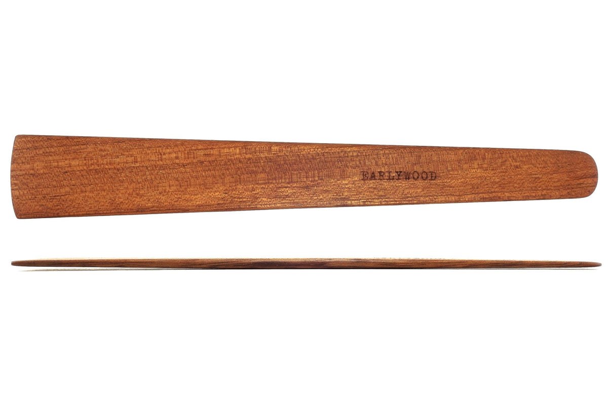 Long Flat Wooden Cooking Spatula — 33 cm — product view 2