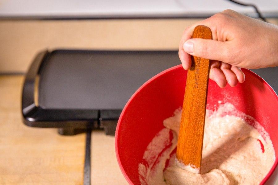 Long Flat Wooden Cooking Spatula — 33 cm — product view 6