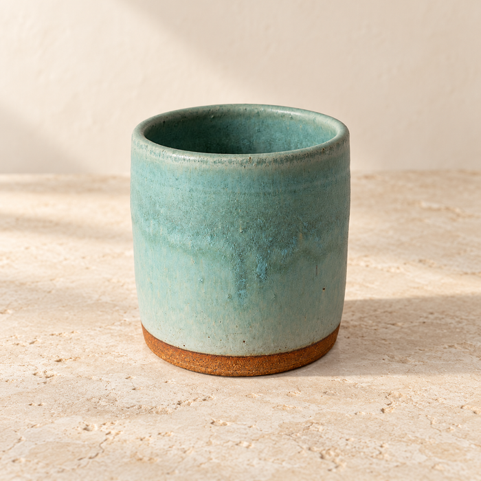 Glazed Ceramic Utensil Crock — Four Colour Choices