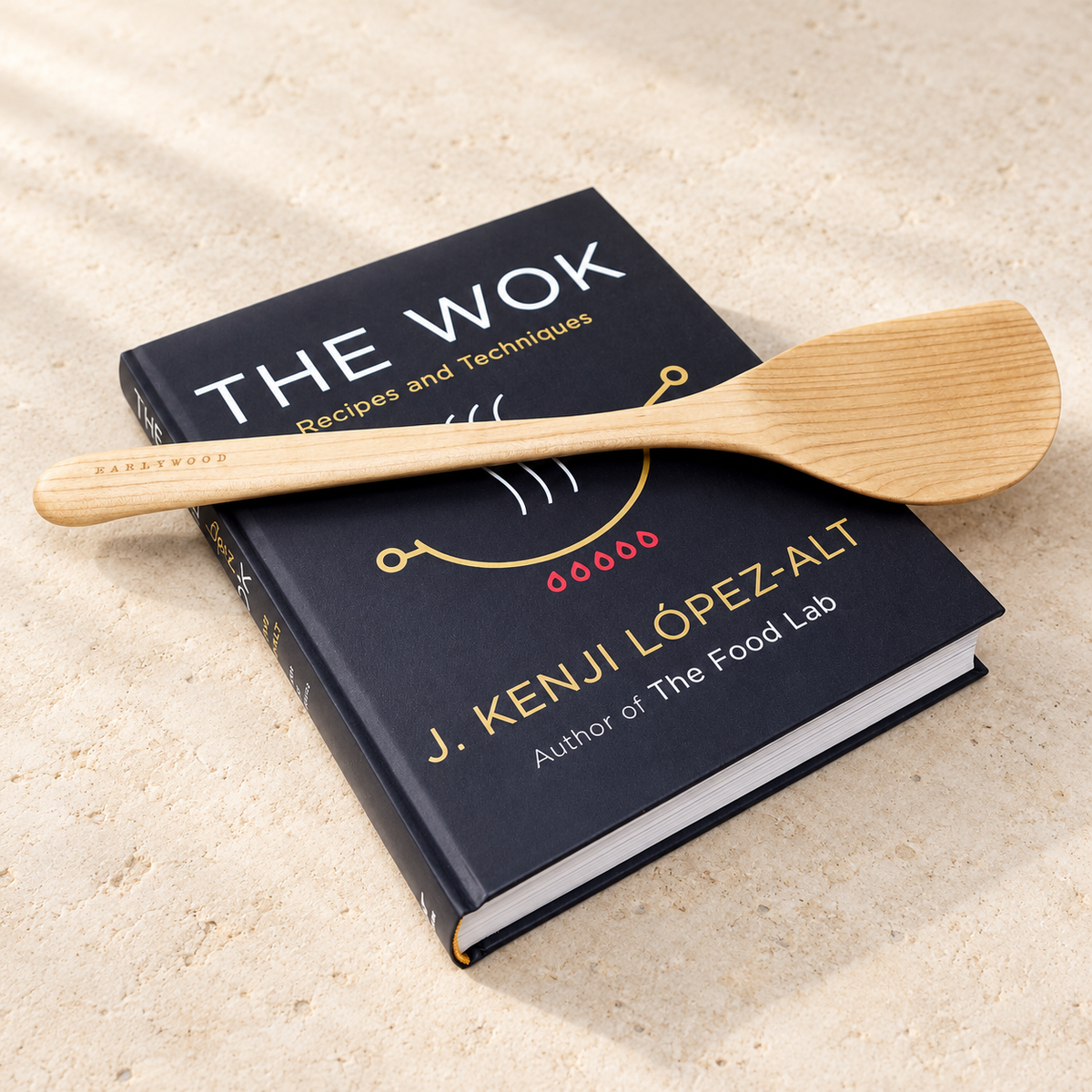 Curved Maple Wok Spatula — Right or Left Hand