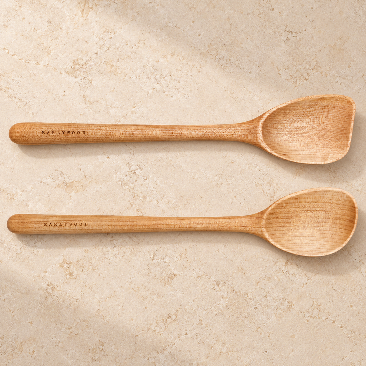 Maple Stirring & Scraping Spoons — Two-Piece Set