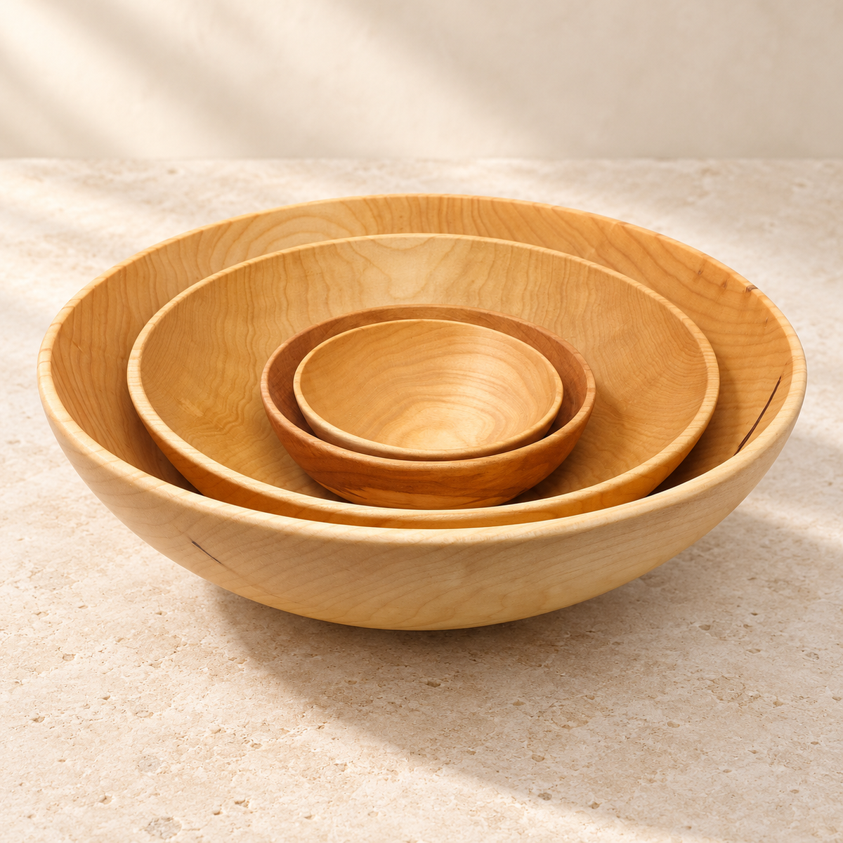 Four-Size Maple Bowl Collection