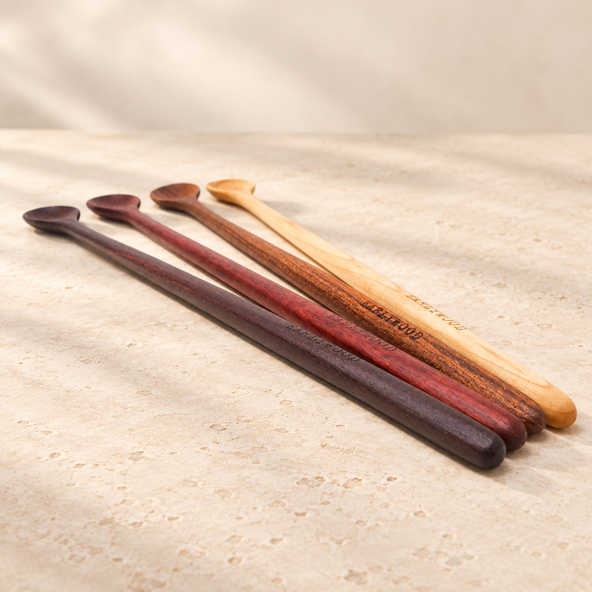 Wooden Tasting Spoons — Four-Piece Set