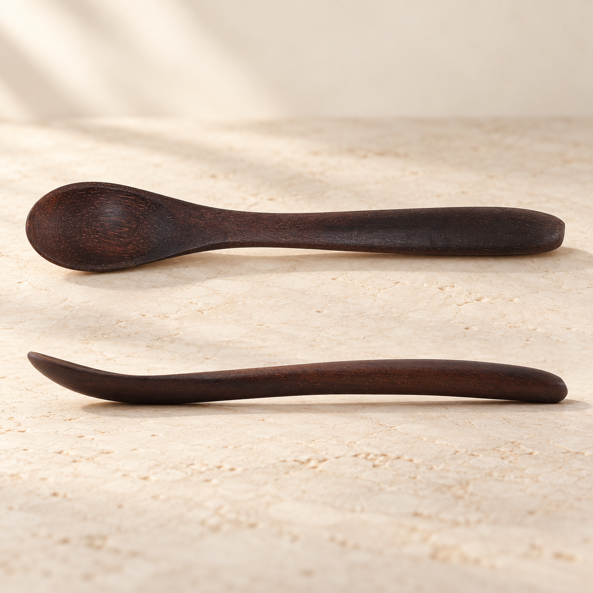 Narrow Wooden Feeding Spoon — 15 cm
