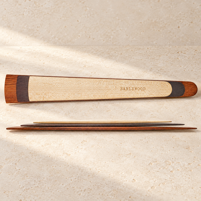 Graduated Wooden Flat Spatulas — Set of Three