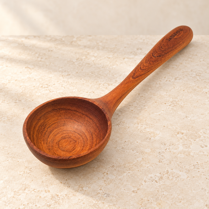 Deep Wooden Soup & Stew Ladle