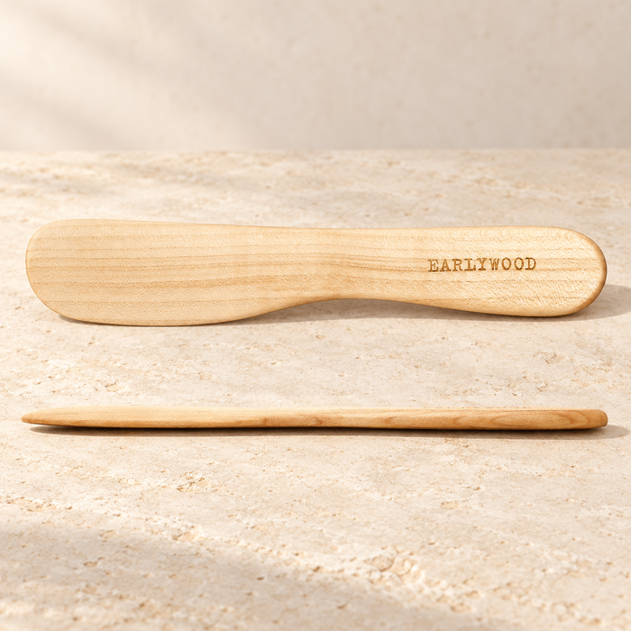 Short Wooden Butter & Soft-Cheese Spreader